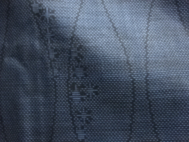 JAPANESE KIMONO / ANTIQUE KIMONO / SILK / DORO OSHIMA TSUMUGI / WOVEN FLOWER